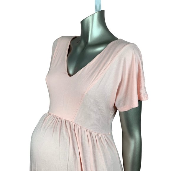 ASOS | Pink Maternity Short Sleeve Dress Size 6 - Picture 6 of 7